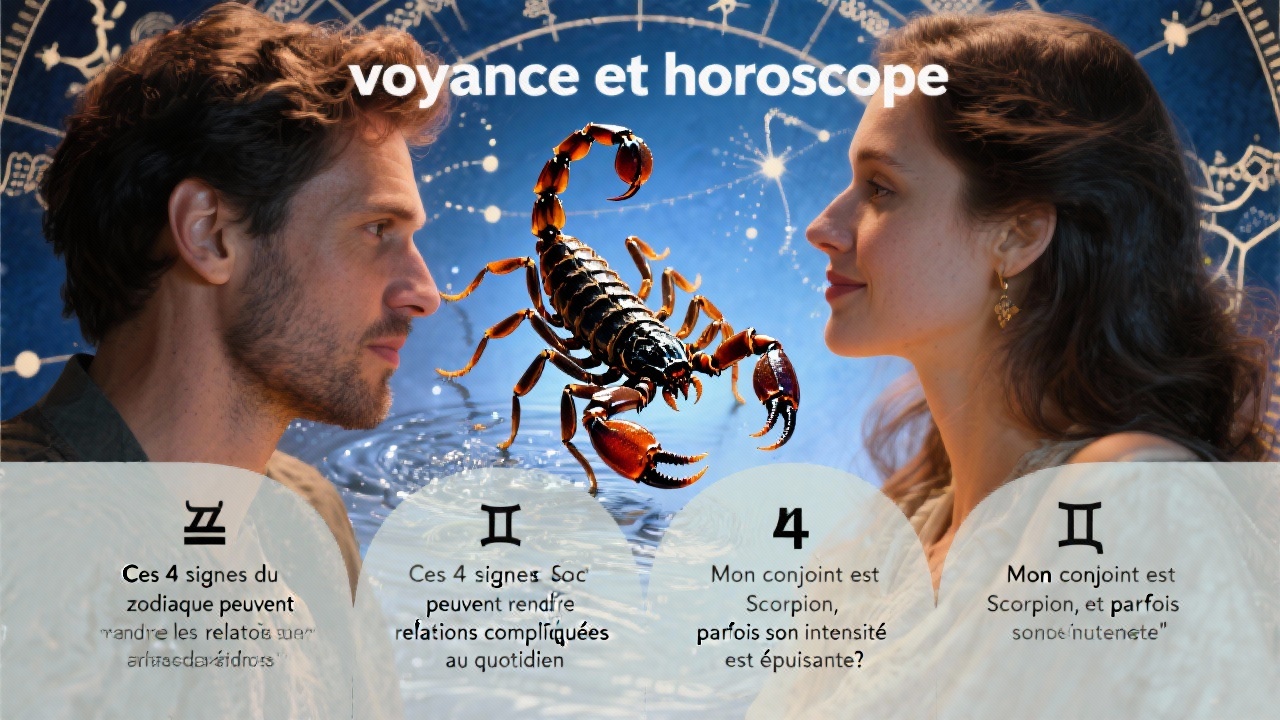 Ces 4 signes du zodiaque peuvent rendre les relations compliquées au quotidien “Mon conjoint est Scorpion, et parfois son intensité est épuisante”